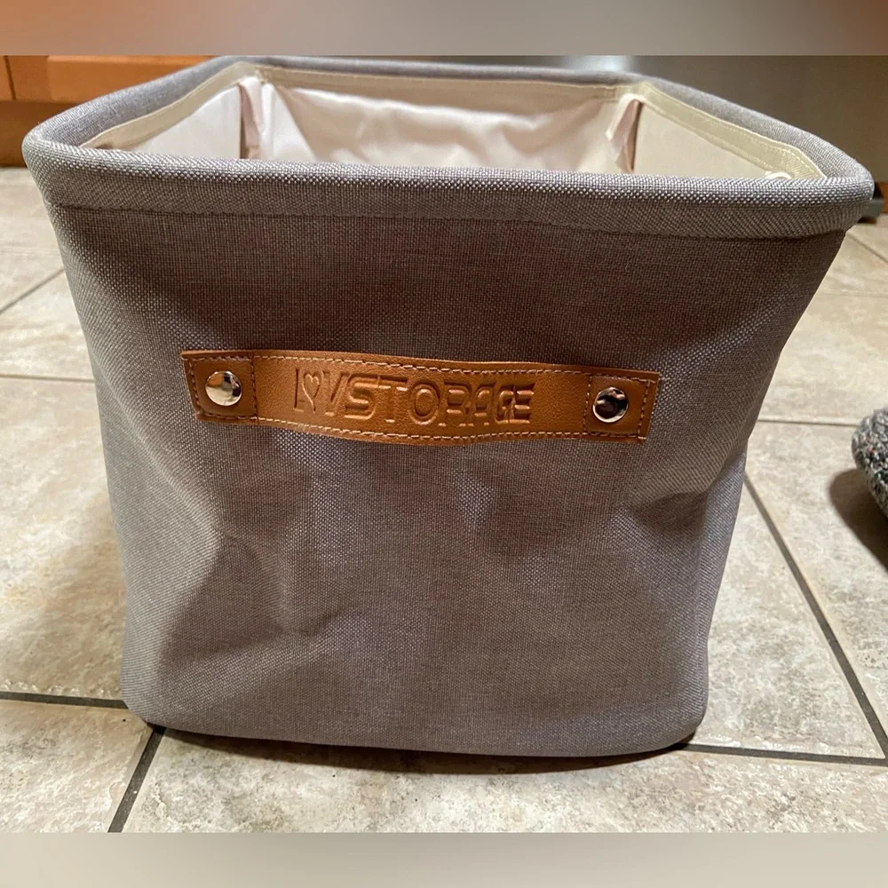 Like 🆕 Cat Toys Storage Bin - Collapsible, Gray